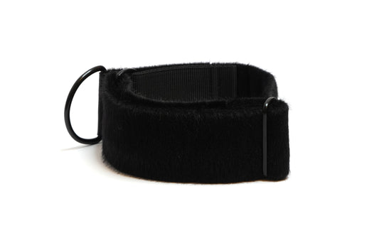 Faux Fur Noir Sighthound Collar