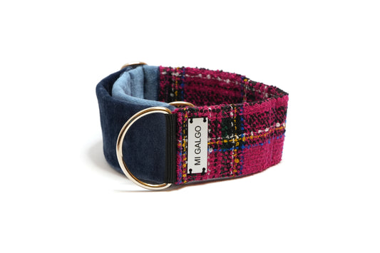 Fuchsia Harmony Tweed Sighthound Collar