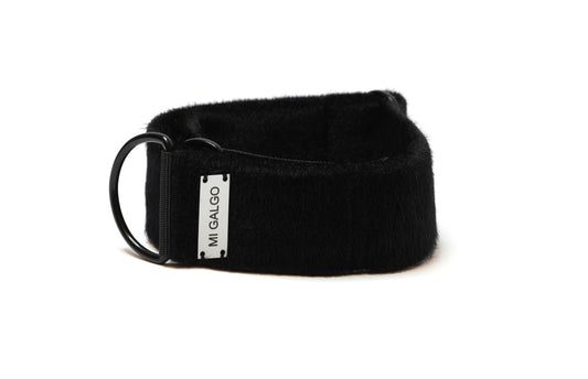 Faux Fur Noir Sighthound Collar